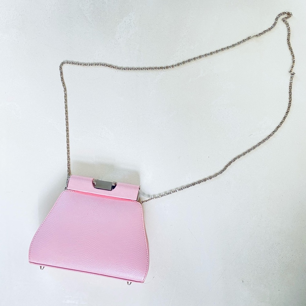 Vintage Stephanie Pink Leather Mini Crossbody